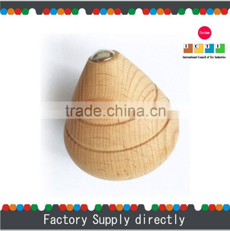 Hotsale Natural Color New Cheap Wooden Spinning Top