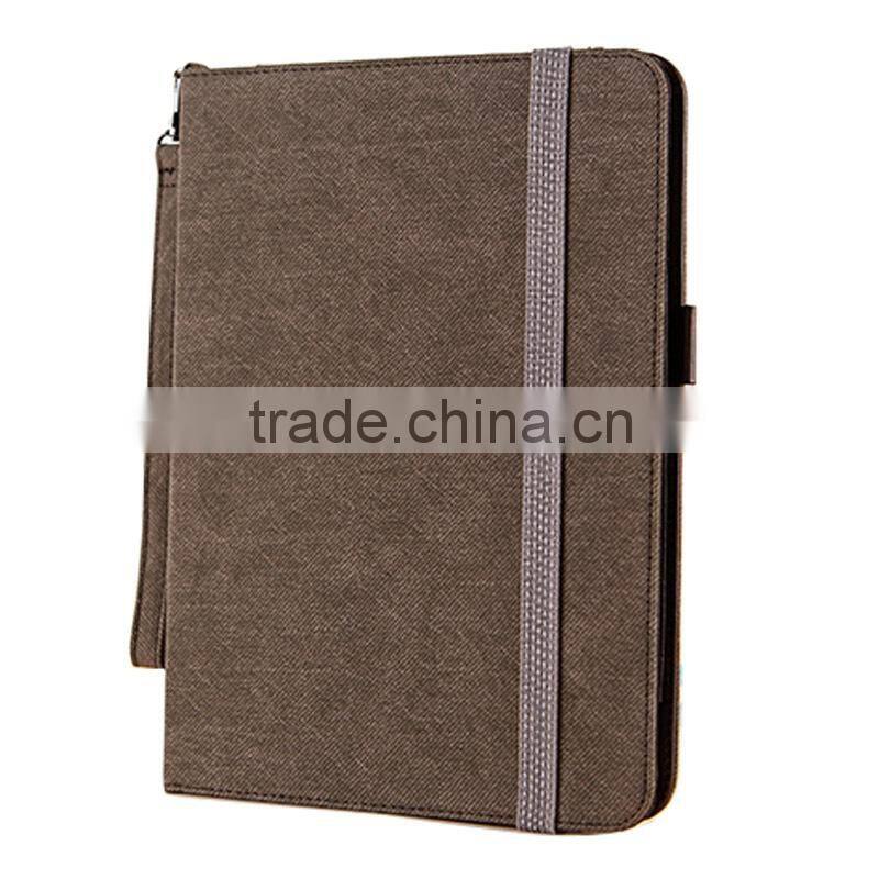 Wristlet Book Folio Leather Shell Cover For Ipad air/ ipad 5
