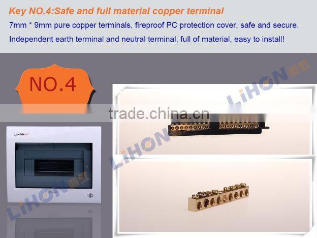 Domestic and export series single row auto open electric connect distribution panel box