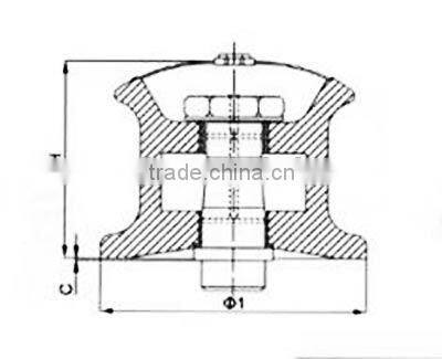 Marine Fairlead Roller Type A JIS F 2014-1987, Fairlead Anchor Roller