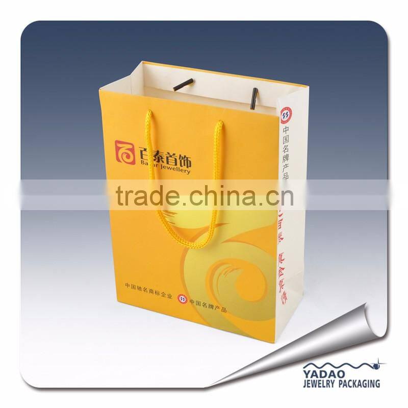Fancy gift paper bag wholesale paper shopping bags European Shopping Bags printed