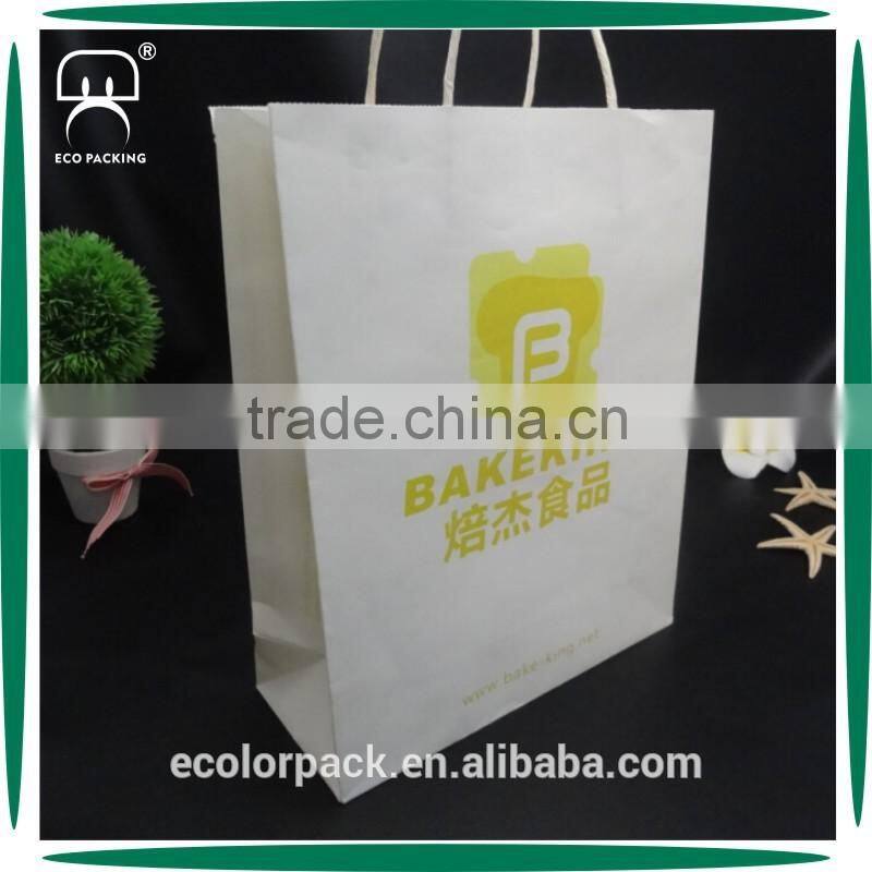 Hot Sale Custom Handmade Flat Bottom Paper Bag Kraft for Food
