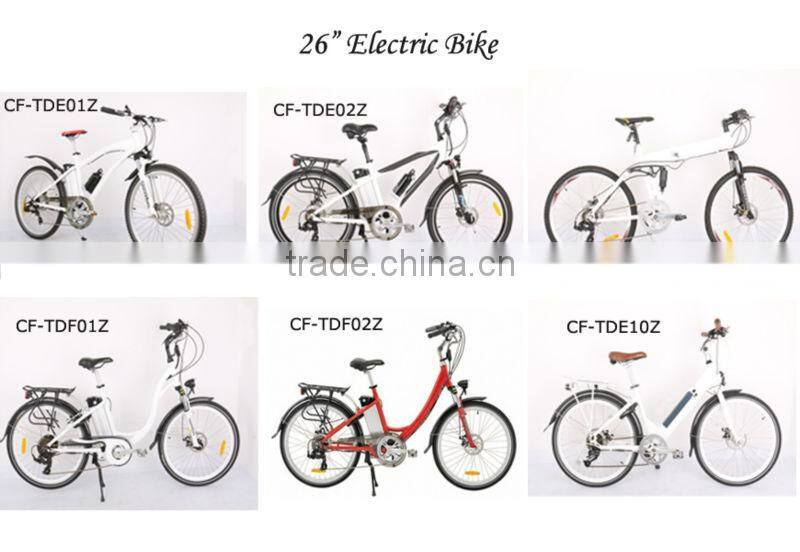 700C 36V 250W to 500W brushless motor rear battery electric cycle (CF-TDB03Z)