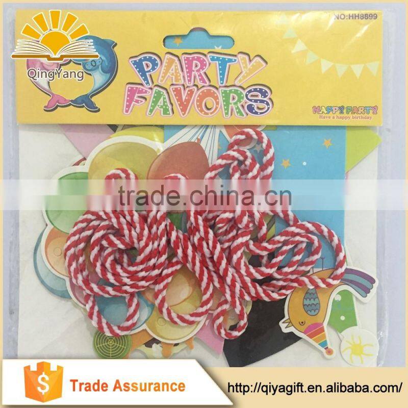 Mickey party banner decoration birthday string flags paper bunting