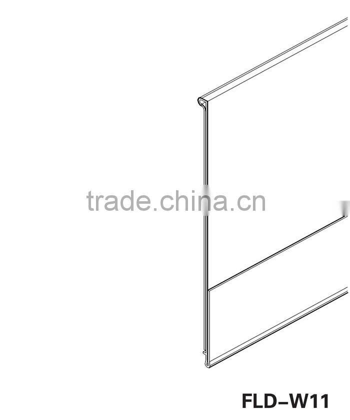 Good sale low price transparent adjustable acrylic sign data strip