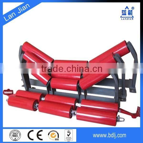 China supplier hot sale certified Q235 body steel conveyor brackets, roller frame