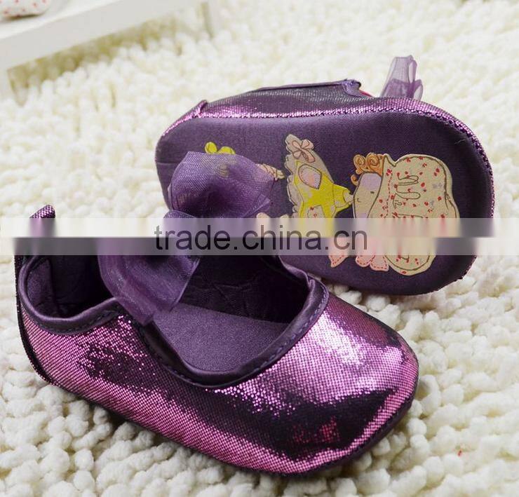 Cheap baby anti-slip prewalker dress shoes