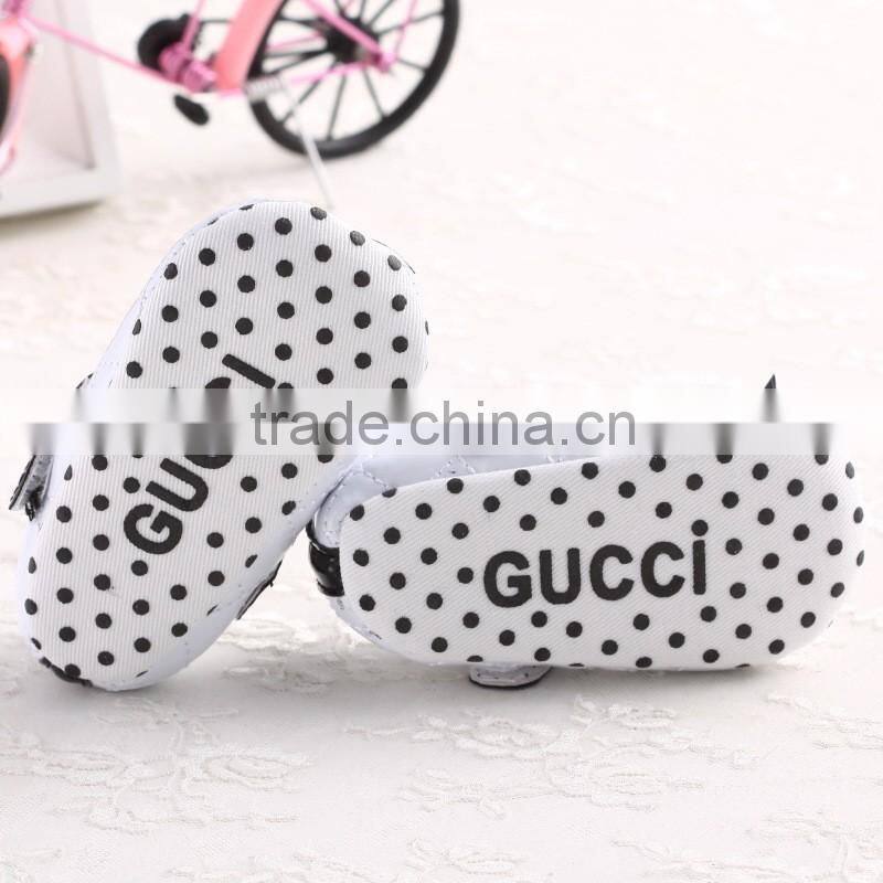 wholesale high-end shoes girls with pu baby shoe