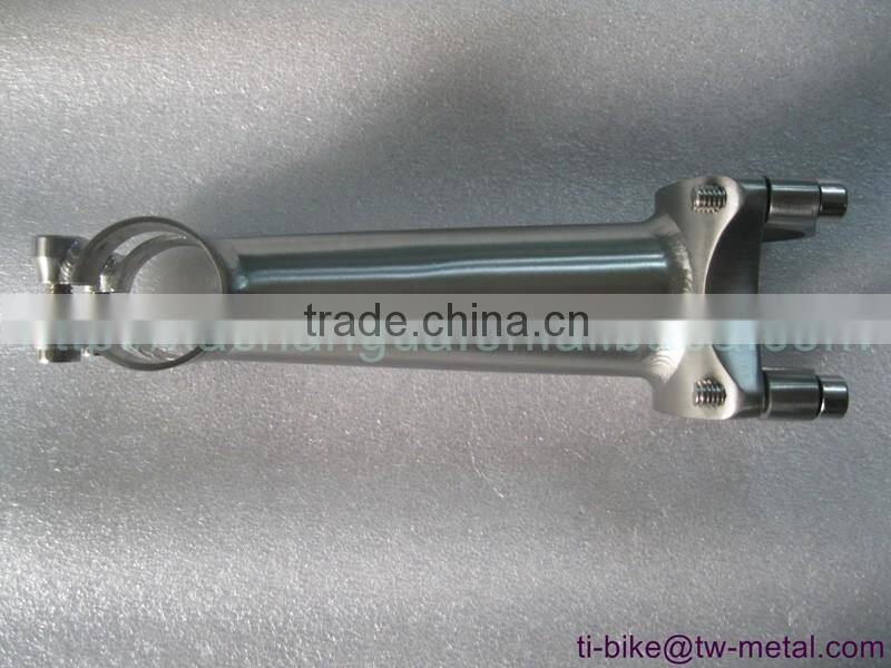super light titanium bicycle stem OEM hand brush finished cheap ti bike stem customized titan city bike stem XACD made in china