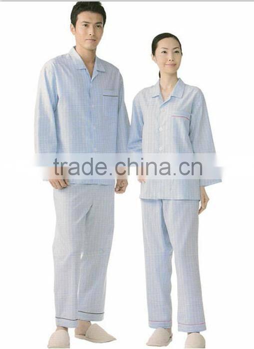 OEM cotton polyester plain solid hospital patient uniform