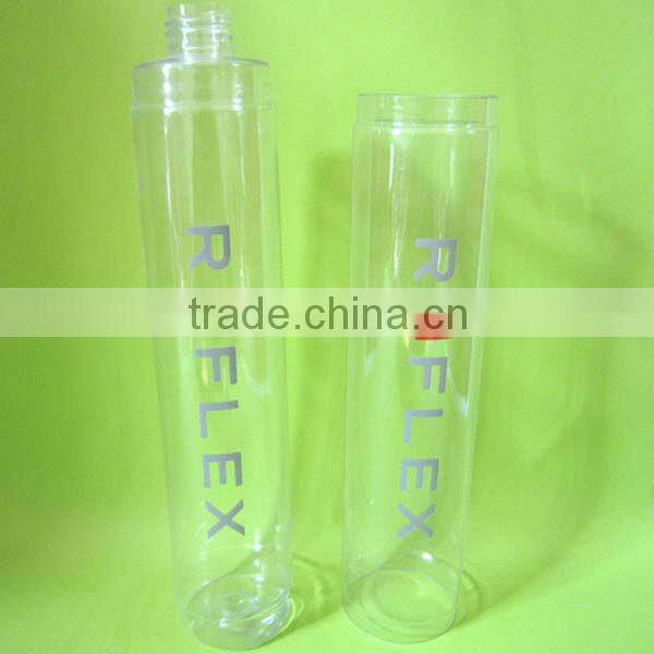 PVC Plastic Bottle with Double Neck for Beverage Packaging