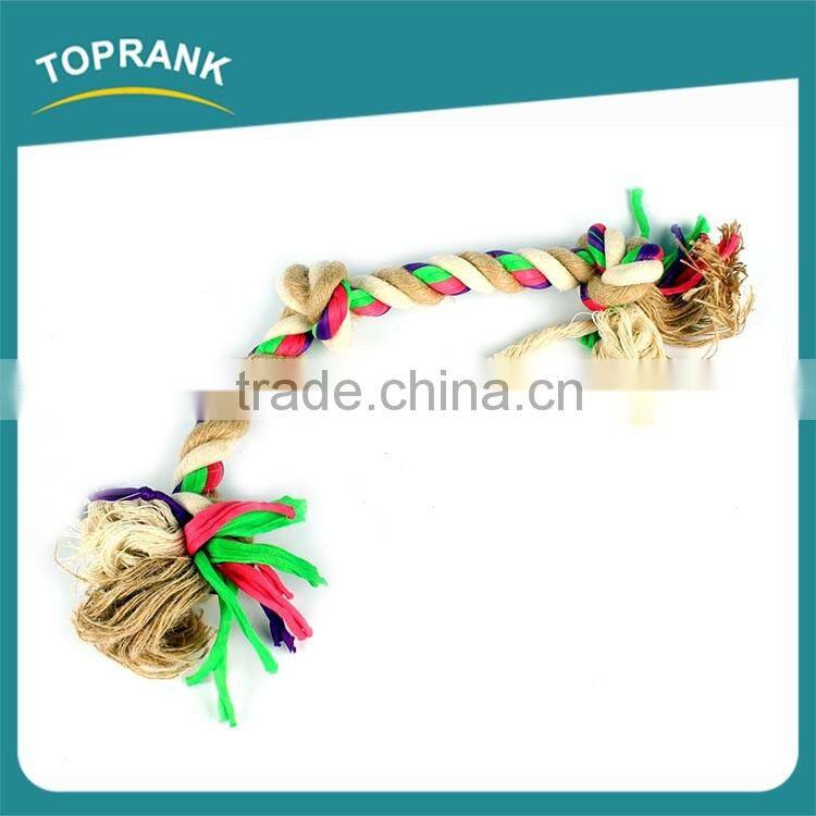 China wholesale rope bone shape dog toy chew, crochet dog toy bone