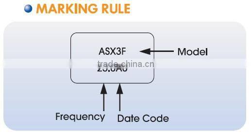 3.2x2.5mm SMD Quartz Crystal-Wearable device