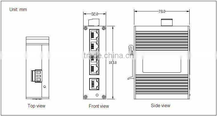 5 port 10/100Mbps ethernet switch network switch for Mining Industry use i305B