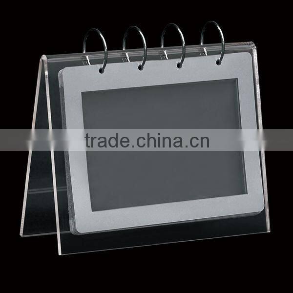 Hotel loose-leaf acrylic menu stand with high quality