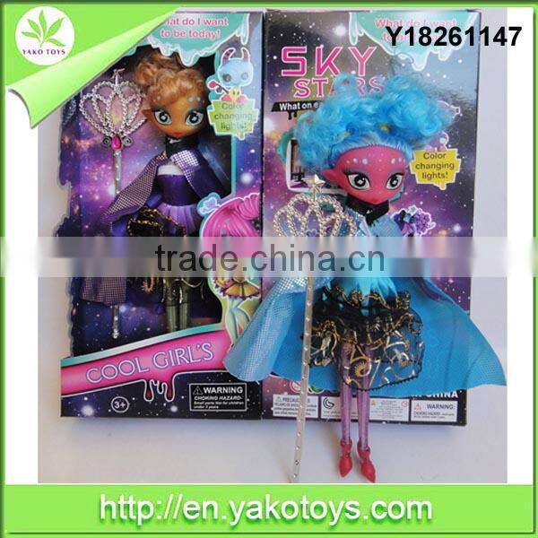 2014 new design 11.5inch silicone doll toy fashion doll