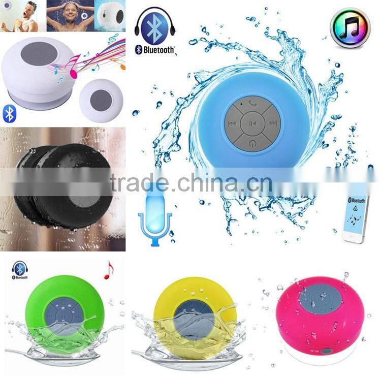 Portable Bluetooth Shower Stereo Speaker with Waterproof & Suction Cup