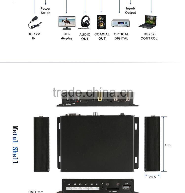 Customized service six led button for stores advertising promotion digital signage software player