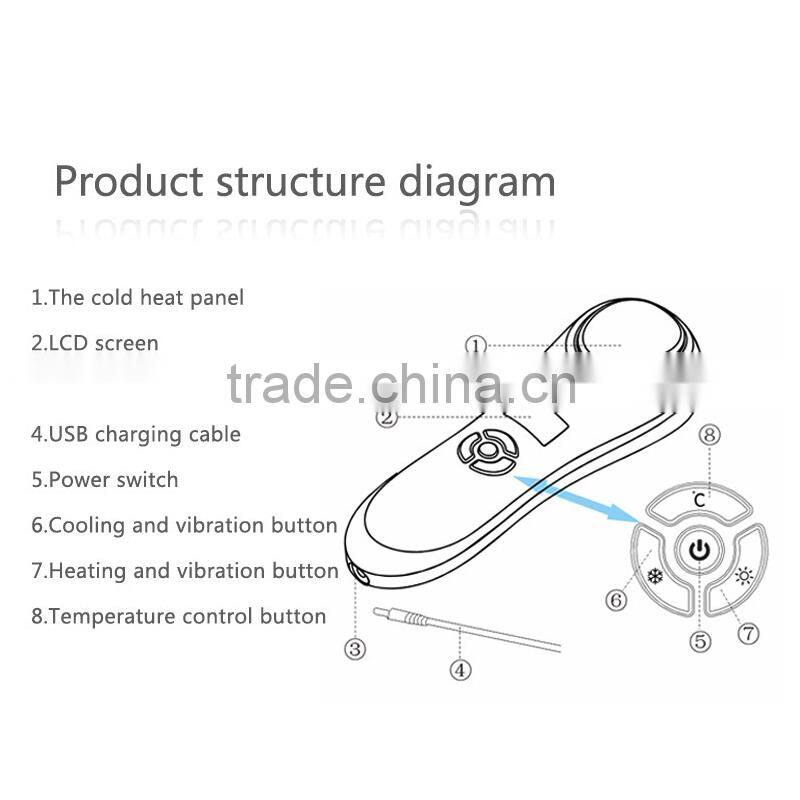 2015 skinyang high quality ultrasonic skin beauty products with cold and hot sonic beauty by portable easy to use