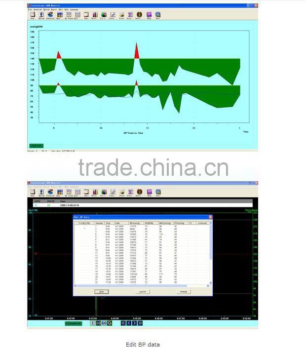 Carejoy cheap price digital Ambulatory Blood Pressure Monitor ABPM BP monitor with PC software by CE ISO certified