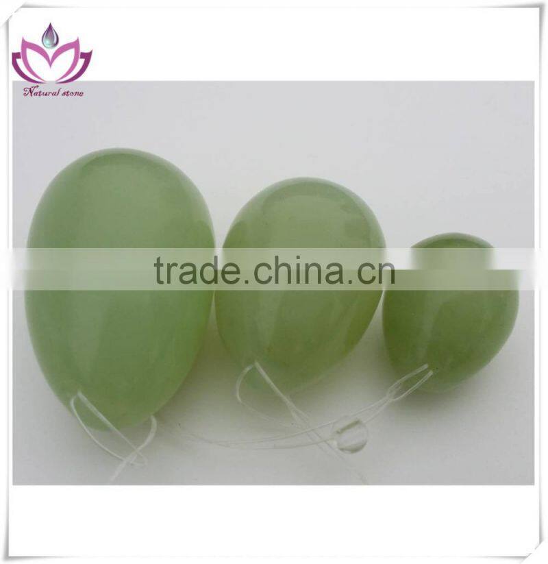 free shipping egg shape exercise ball,green jade eggs,vaginal exercise jade eggs for sale