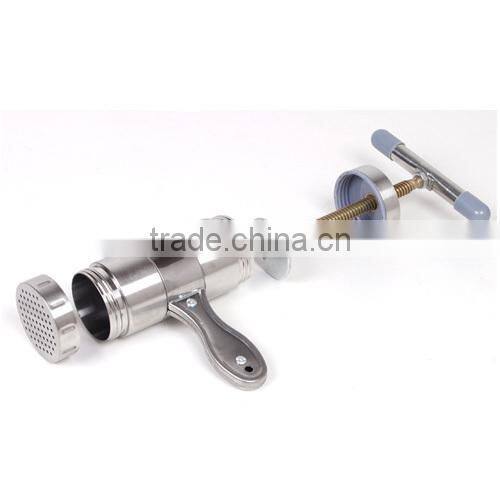 Stainless steel hand press noodle maker