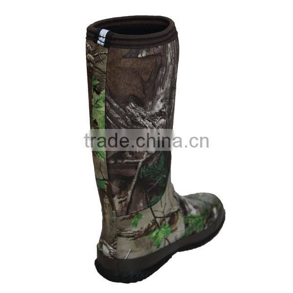 Mens Warm Camo Neoprene Boots For Hunting