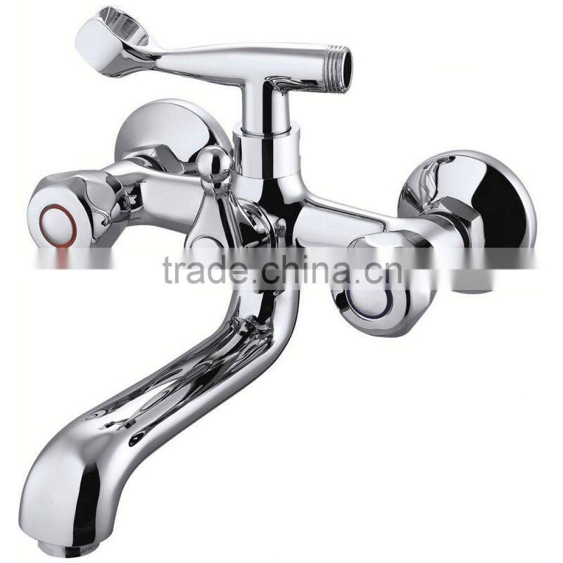 Side Mounted Double Handles Bathtub Faucets