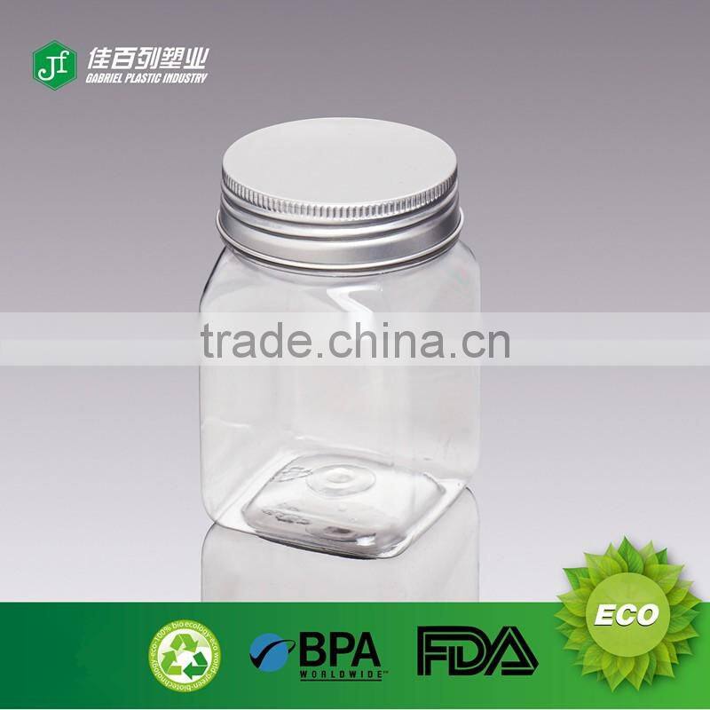 2016 New style round shape pet cosmetic jar with screw cap