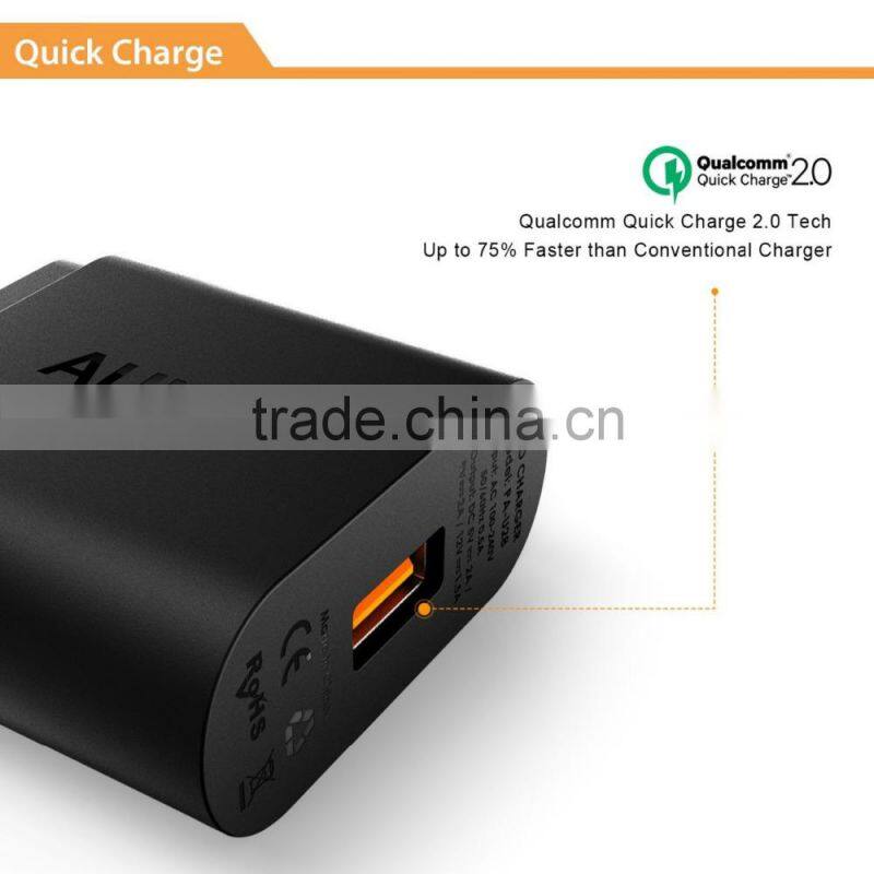 Aukey Quick Charge 2.0 54W 5 Ports USB Desktop Charging Station Wall Charger,EU plug
