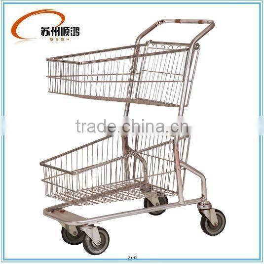 Cheap Asian portable unfolding shopping cart