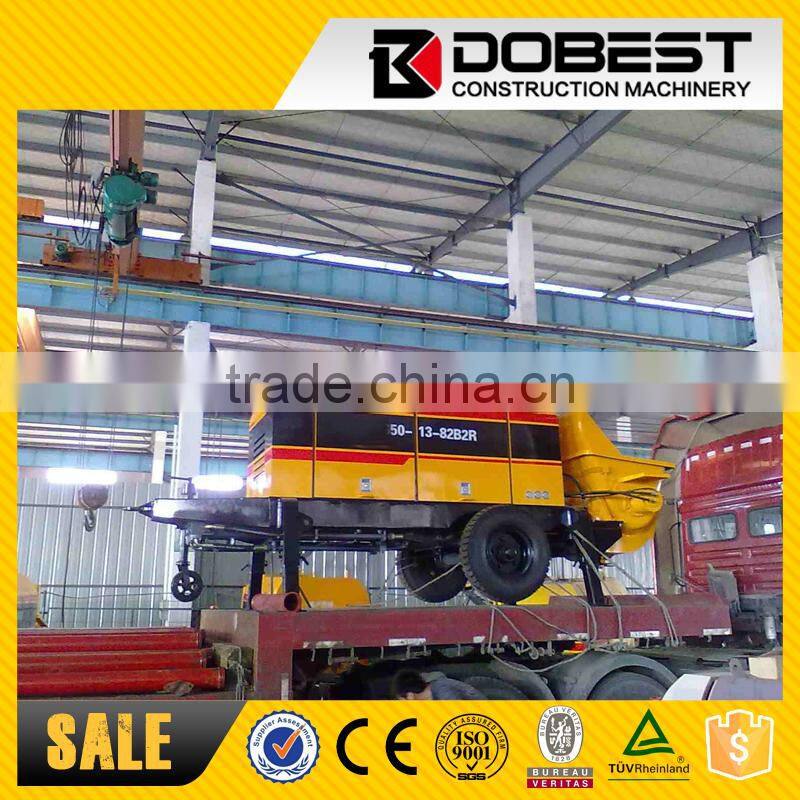 Electric Concrete Pump With Drum Mixer