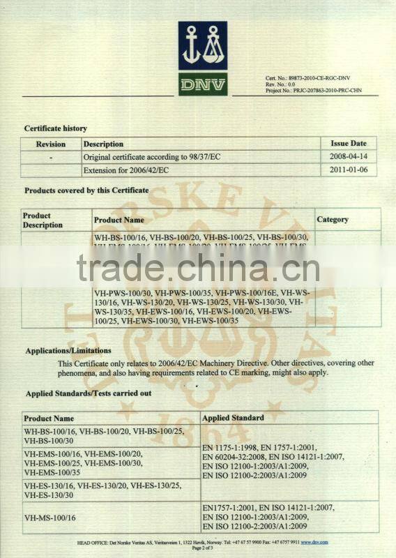 VH-EWS-100/20 Power forklift full electric stacker