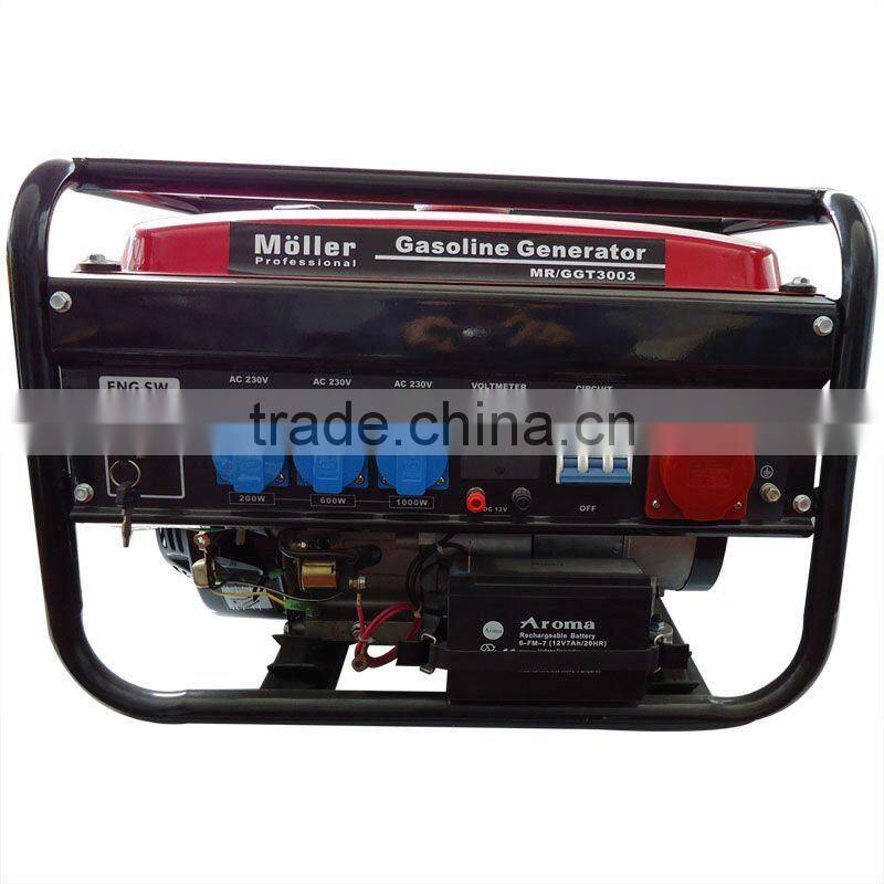 2kw three phase gasoline generator with honda engine