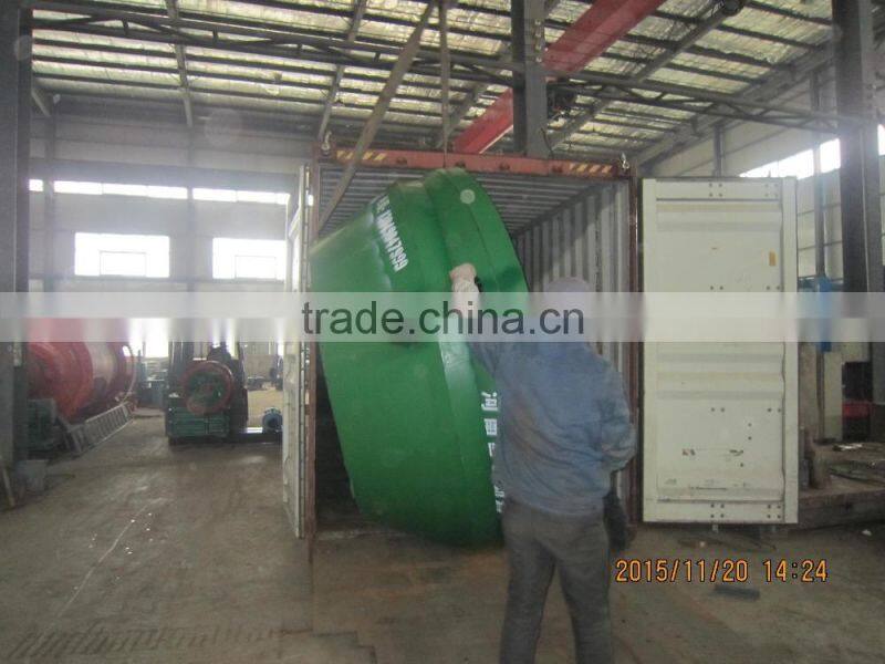 Wet type pan grinding mill with two rollers for mineral ore grinding