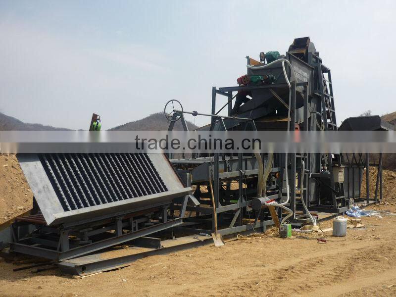 Pulsating sluice box for getting gold/gold washing plant