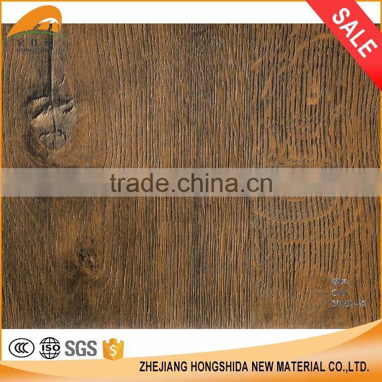 High quality normal clear non sticky wood grain vinyl lamination pvc film