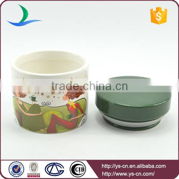 romantic cute style for home usage with fine quality canister