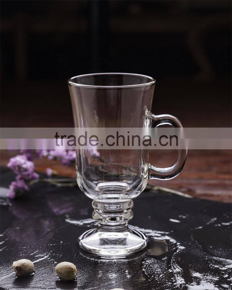 clear lette glass juice cup beverage cup