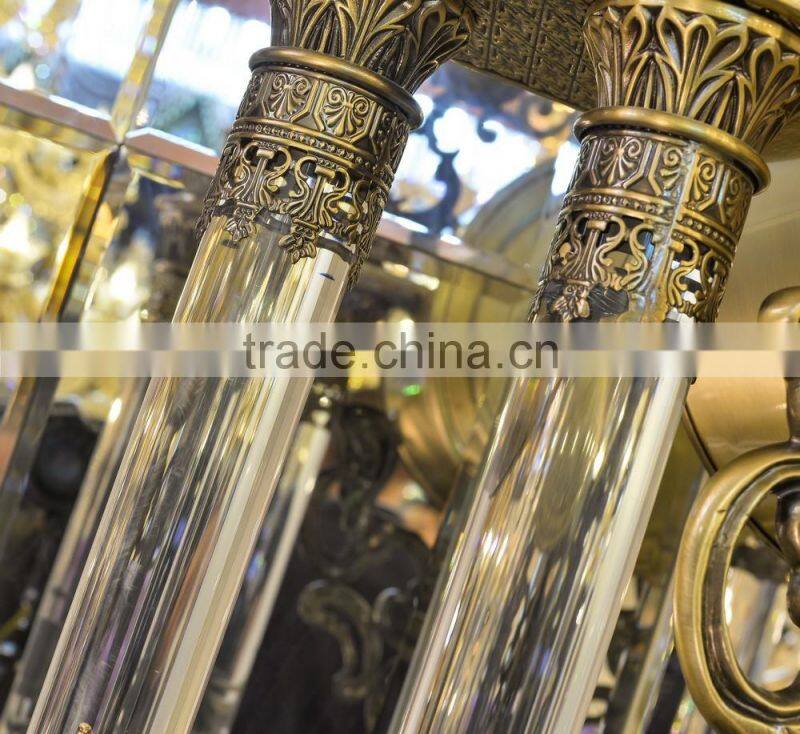 Antique Design Copper Grandfather Clock, Vintage Decorated Floor Clock, Art Gold Royal Floor Clock