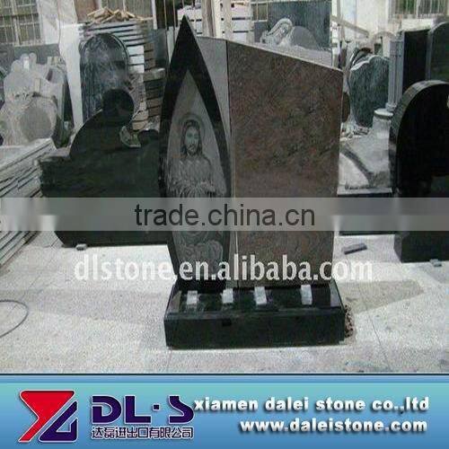 Angel headstone carving