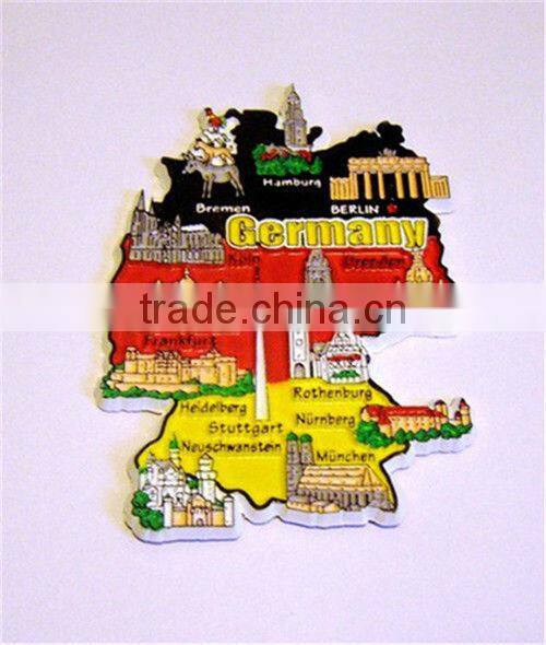 Germany custom polyresin tourist magnet