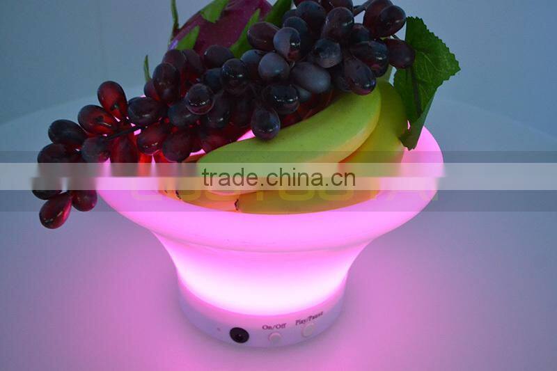 led cube/light up 16 color change cordless remote control illuminbated led cube