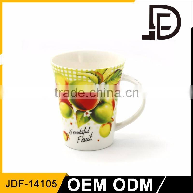 Drinkware 12oz ceramic coffee mug china white, china sublimation mug