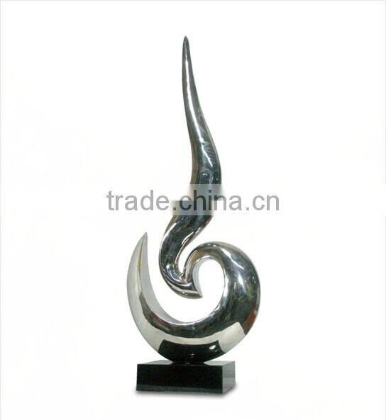 Modern Abstract Garden Sculpture Stainless Steel Statue Sculpture
