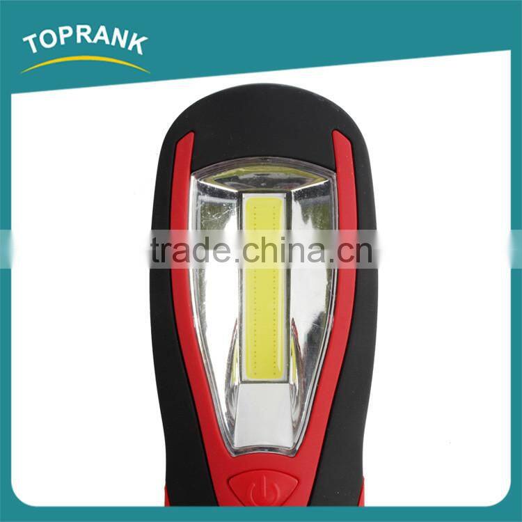 High quality portable hanging magnetic led work light with hook and magnet