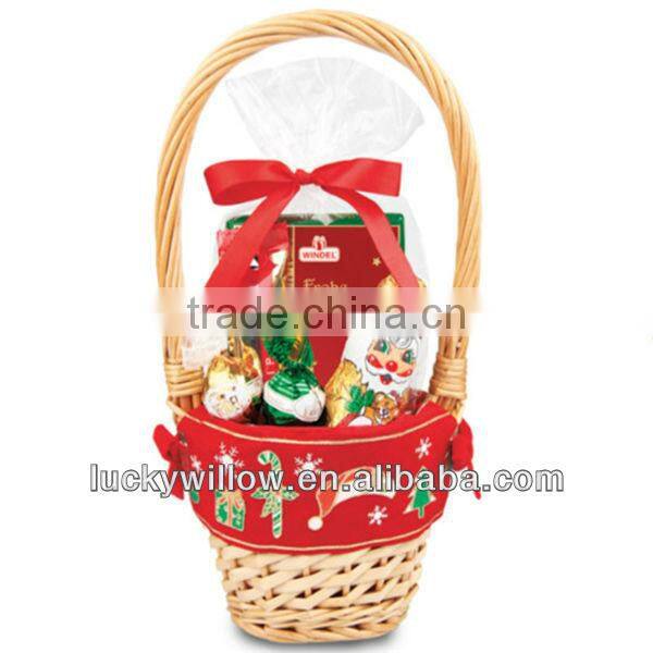 factory supply new design tall wicker gift basket empty