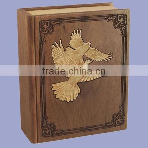 Special design wooden urns for ashes prices cheap insert up and down