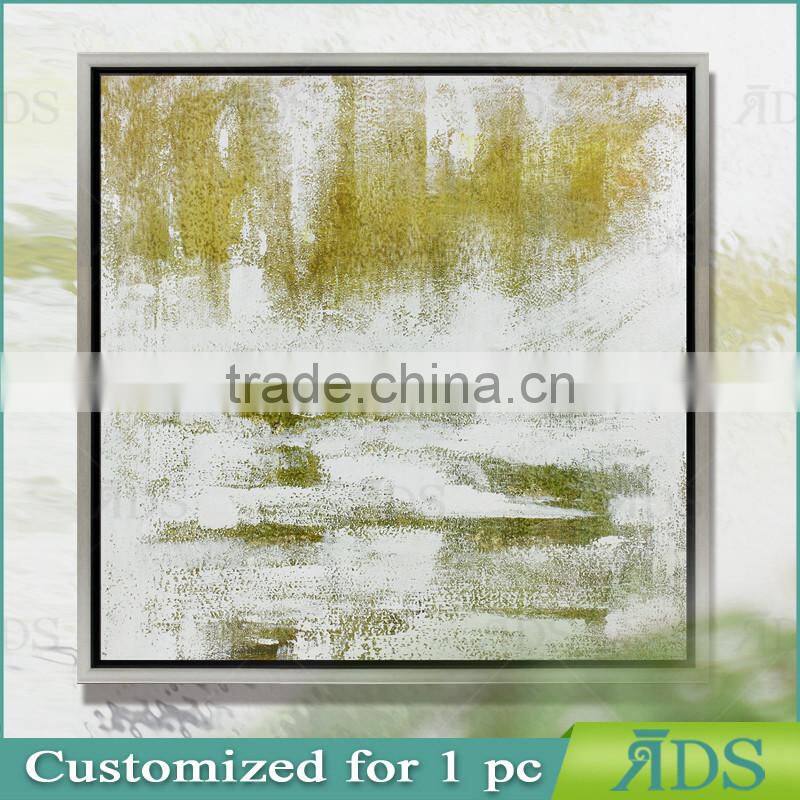 Wall art decorative painting on canvas with golden foil