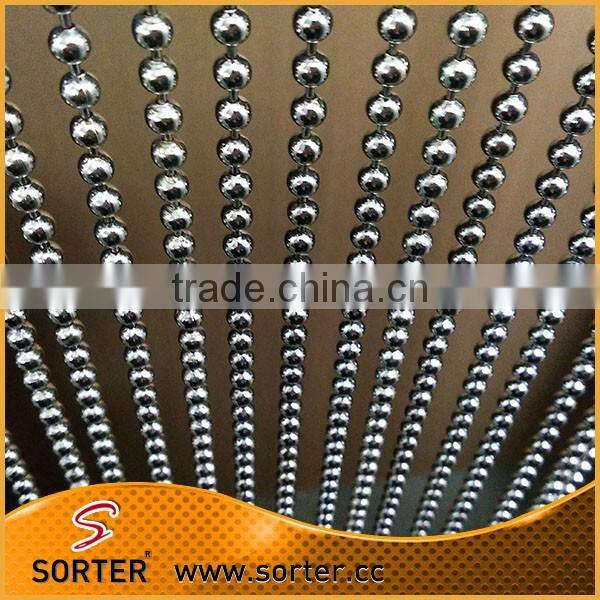 top-rated discount metal ball chain curtain/steel beaded chain curtain/anti static room divider